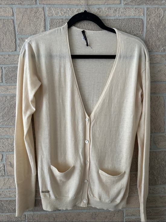 Patrizia Pepe Sweaters - Patrizia Pepe Butter Yellow Women's Cardigan Wool cashmere silk snap buttons